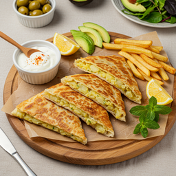 Gözleme Potatoes with Cheddar